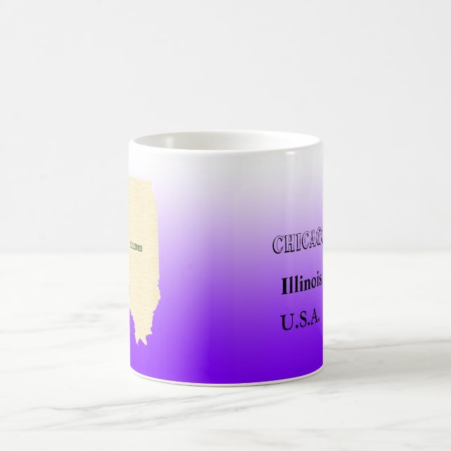 Mug - Illinois State Mug with City (Center)