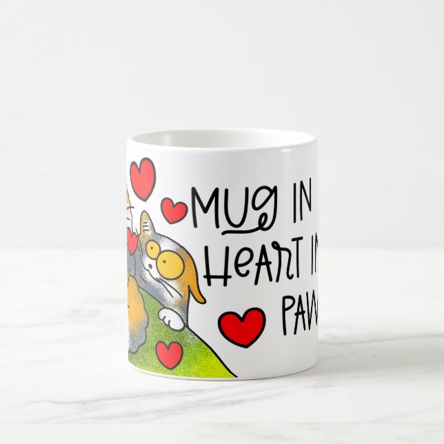 mug in hands heart in her paws (Center)
