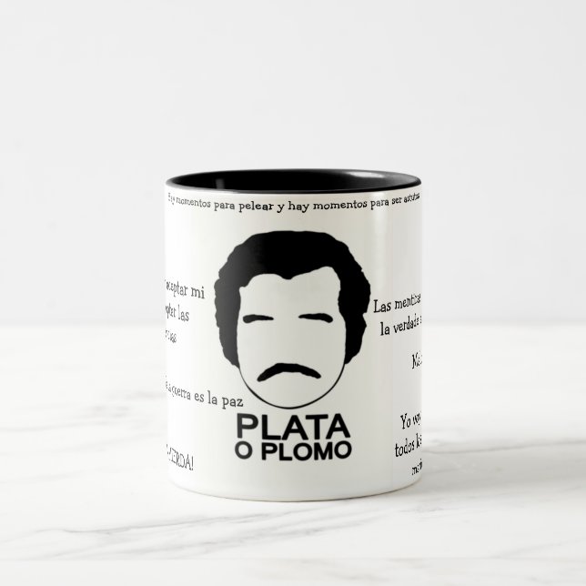 Mug in Two Pablo Escobar Tones Sentences (Center)