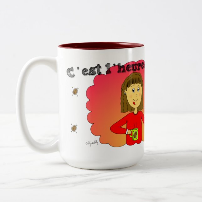 Mug “It is the hour of the coffee! “ (Left)