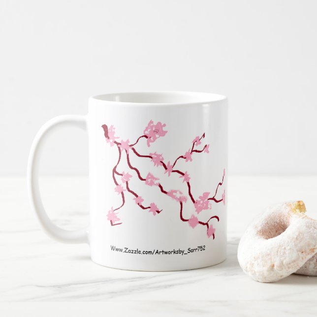 Mug /Japanese Pink Cherry Blossom (With Donut)