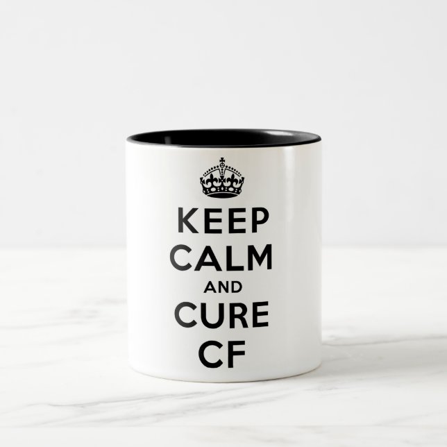 MUG: Keep Calm and Cure CF Two-Tone Coffee Mug (Center)