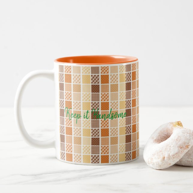Mug Keep it Handsome Orange (With Donut)