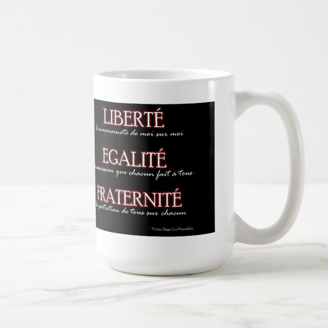 Mug: Liberty, Equality, Fraternity Coffee Mug (Right)