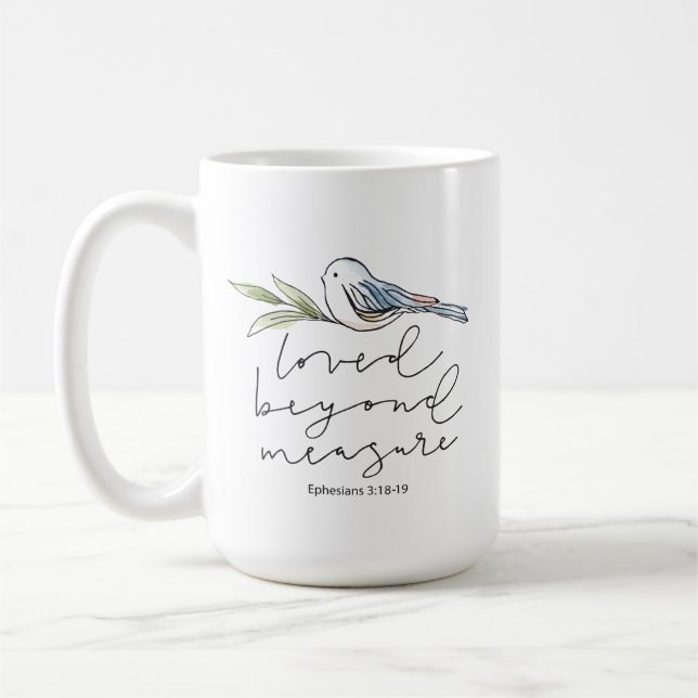 Mug - Loved beyond measure (scripture) (Left)