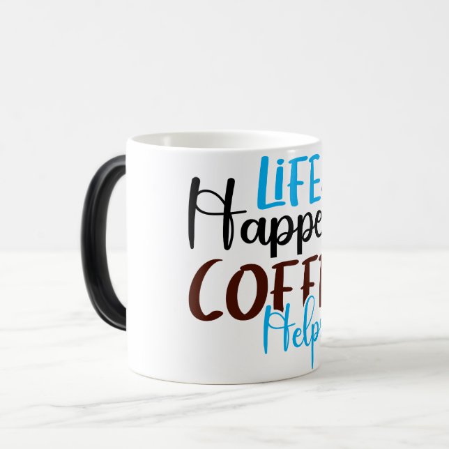 Mug Magic Funny Office Coffee Quotes (Front Left)