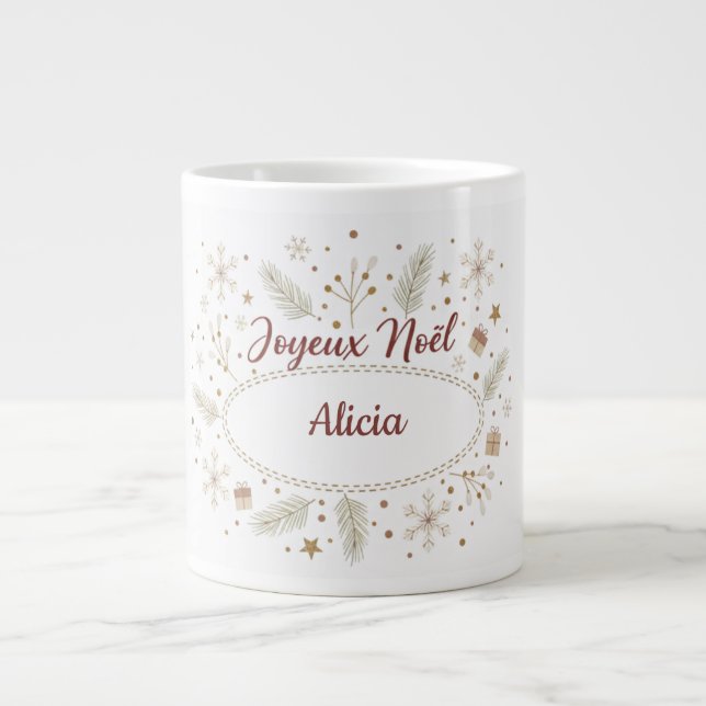 Mug Merry Christmas First Name - Cosy Christmas (Front)