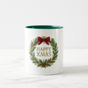 Mug - Merry Xmas Wreath