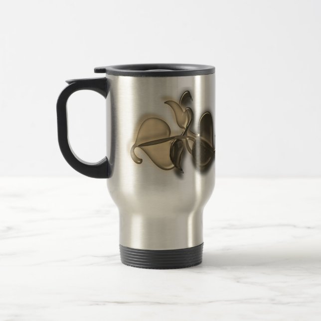 Mug - Metallic Entertwined Leaves (Left)