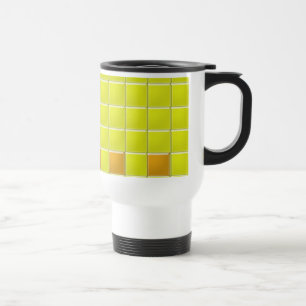 Mug - Mosaic Squares in Yellow (v.2)