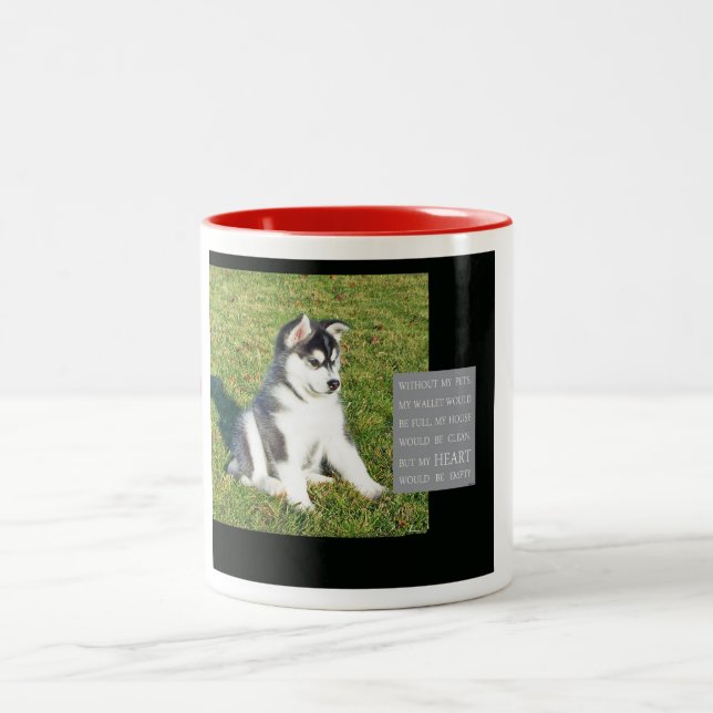 Mug - My heart would be empty without my dog (Center)