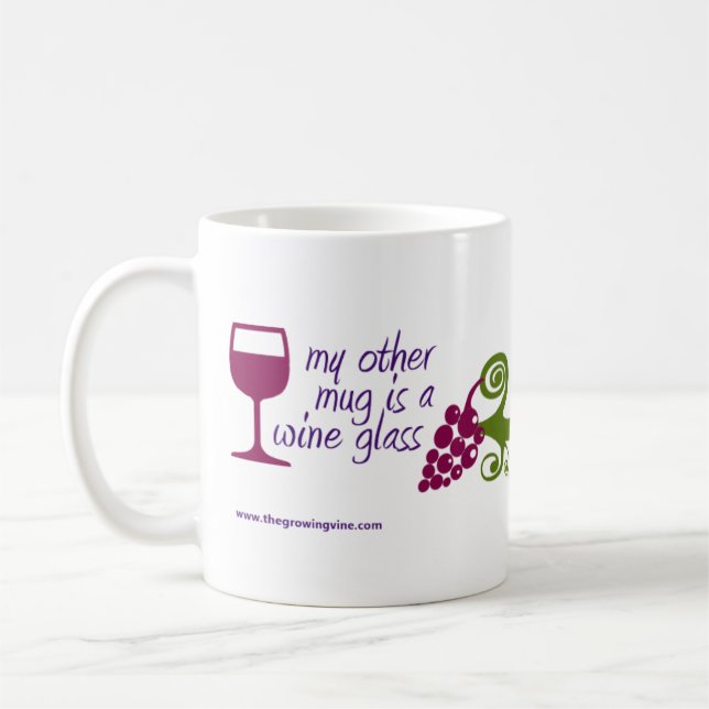Mug - My other mug is a wine glass (Left)
