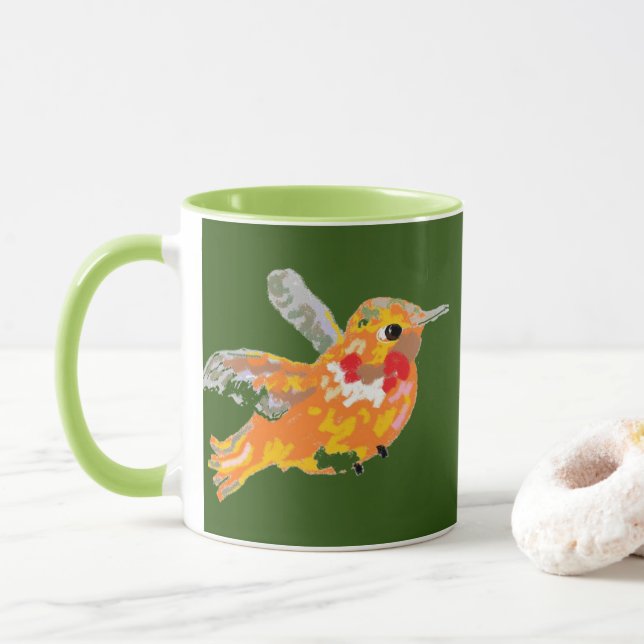 Mug :  North America Humming Bird (With Donut)
