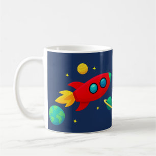Mug Of Space Theme Birthday Navy Blue