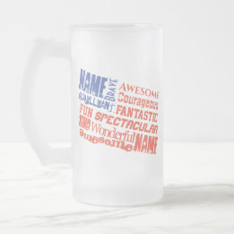 Mug Personalised Name(s) Words USA flag