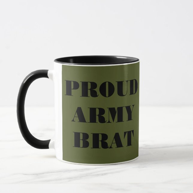 Mug Proud Army Brat (Left)