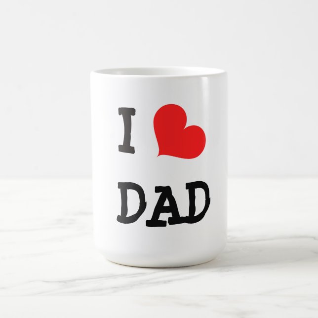 Mug/Quote-"I "heart" DAD" Coffee Mug (Center)