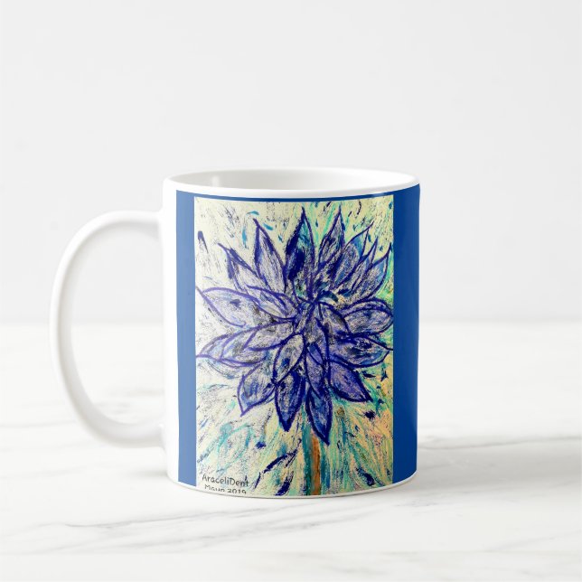 Mug Rare Blue Dalhia (Left)
