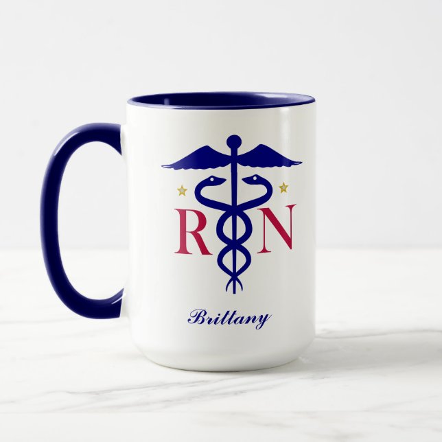 Mug Registered Nurse (Personalise It) (Left)