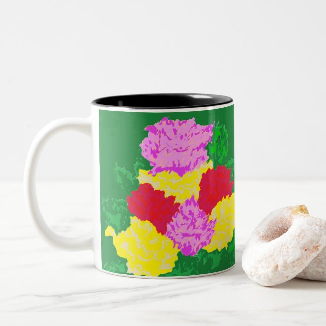 Mug -  Roses (With Donut)