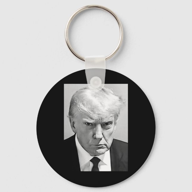Mug Shot - Donald Trump Mug Shot  Key Ring (Front)