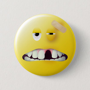 Mug Shot Face 6 Cm Round Badge