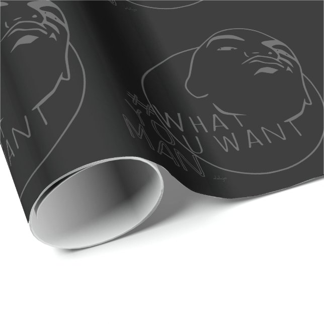 Mug Shot | Hashtag Yo Man What You Want Wrapping Paper (Roll Corner)