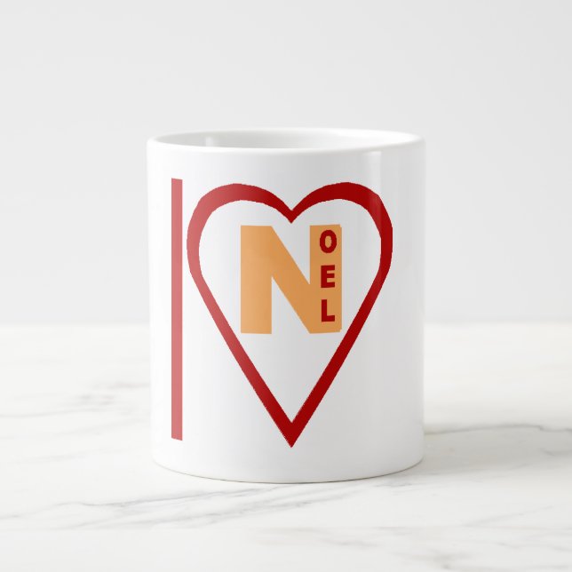 Mug Specialty  Jumbo blanche  ILOVE NOEL (Front)