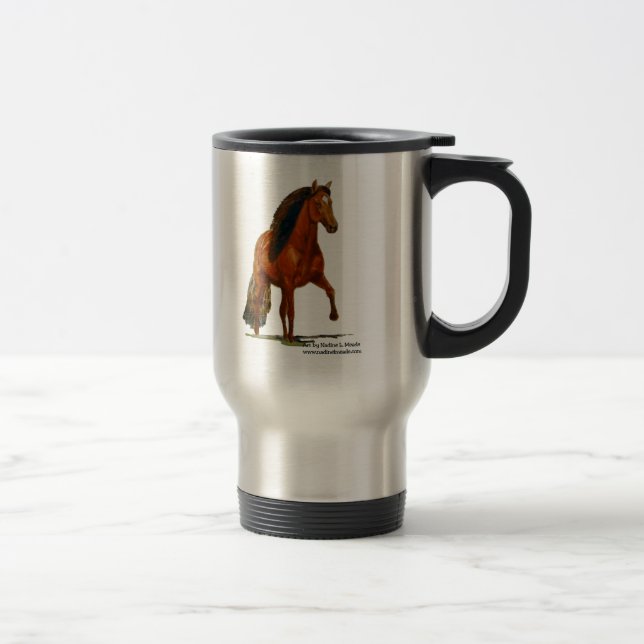 Mug, Stein or Travel Mug, Red Peruvian Paso (Right)