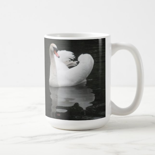 Mug Swan Swimming (Right)
