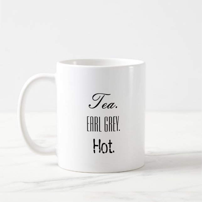 Mug - Tea. Earl Grey. Hot. (Left)