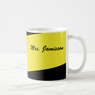 Mug, Teacher Appreciation, Thank You, Yellow Coffee Mug