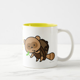 Mug - TeaKettle Tanuki with Leaves