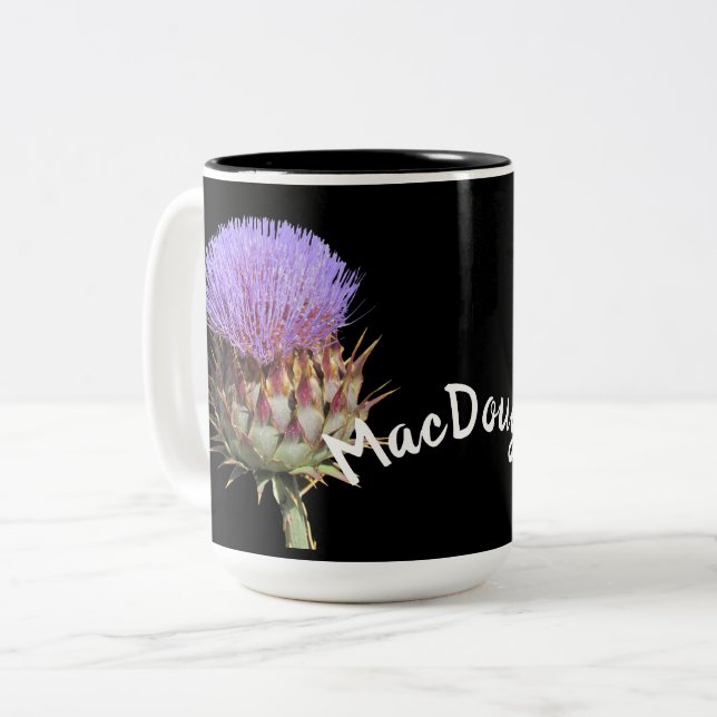 Mug - Thistles with Name (Front Left)