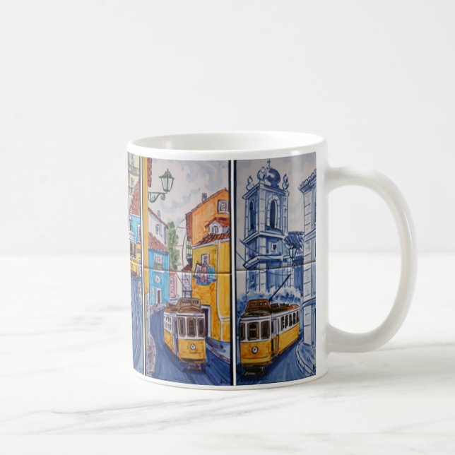 mug tram streets of Lisbon azulejos (Right)