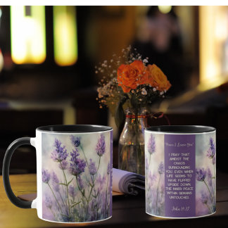 Mug Tranquil Lavender Fields Customisable Mug