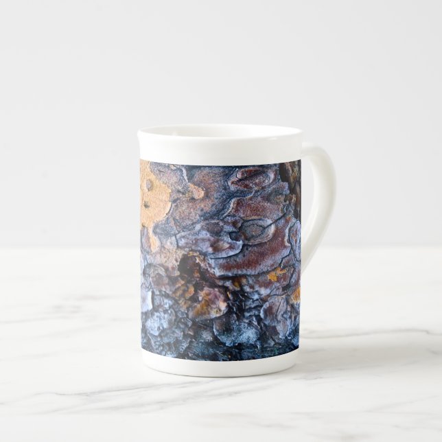 MUG; Tree Bark. Bone China Mug (Front Right)