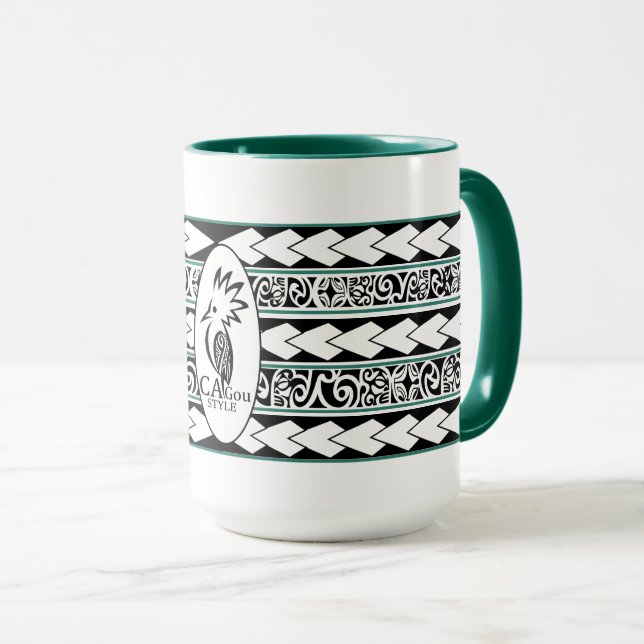 Mug Tribal Ethnic Green Hunter (Front Right)