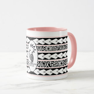 Mug Tribal Ethnic Old Pink