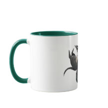 Mug | Two cats lie with a plant