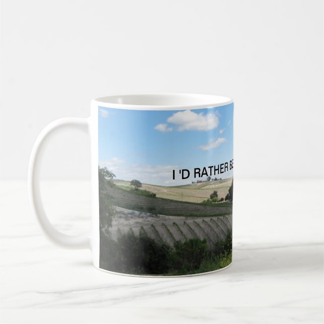 Mug: Vineyard scene Coffee Mug (Left)