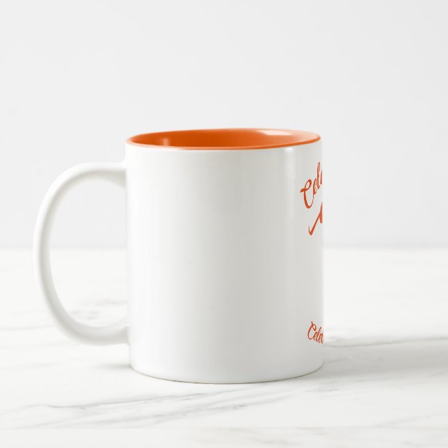 Mug w/ Orange Silhouette (Left)