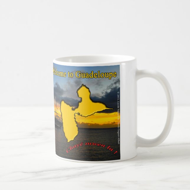 Mug: Welcome to Guadeloupe. Coffee Mug (Right)