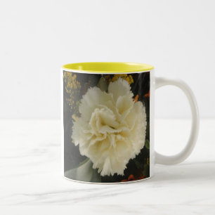 Mug White Carnation Beauty
