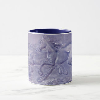 Mug - Wild Horses in Blue