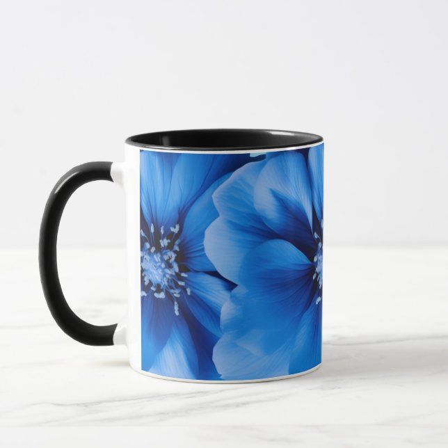 Mug with 3D Illusion Floral Pattern (Left)