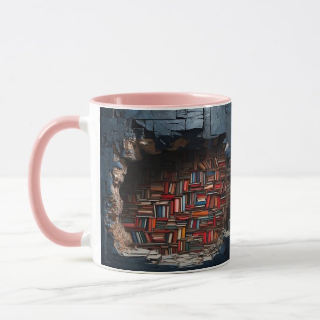mug with a book design (Left)