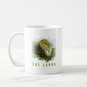 Mug with a Sigiriya fortress art.