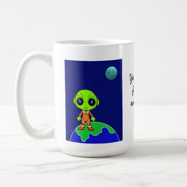 Mug with alien "You're my favourite.." by Jo Image (Left)
