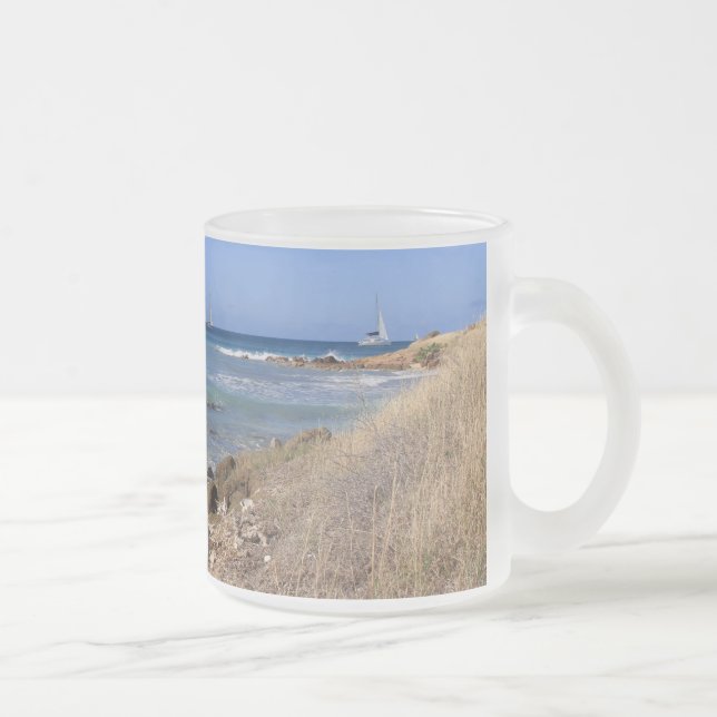 Mug with Beach Image in Antigua (Right)